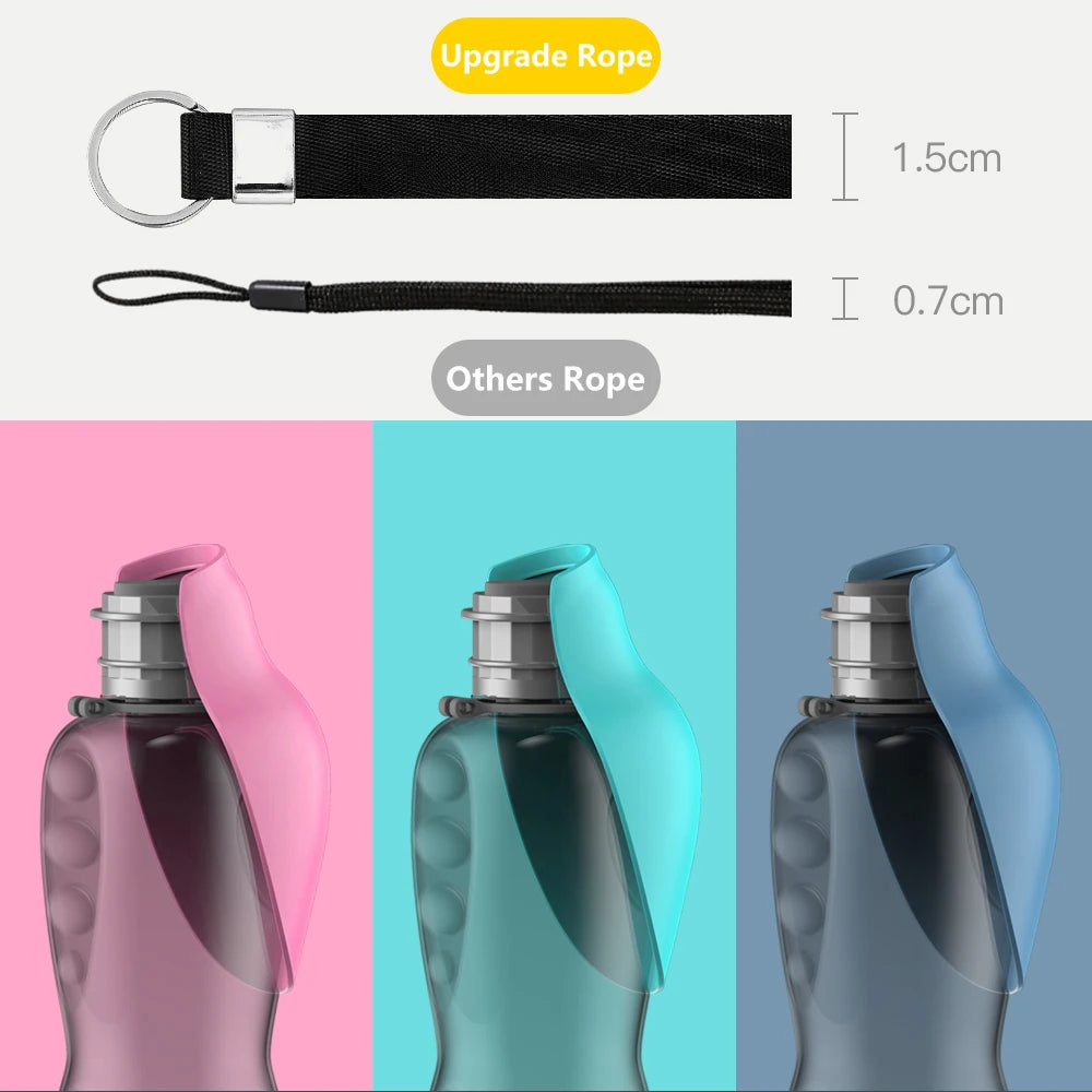 800 ml Portable Dog Water Bottle With Feeder Bowl