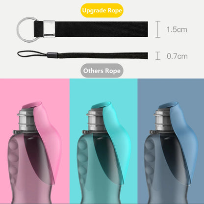 800 ml Portable Dog Water Bottle With Feeder Bowl