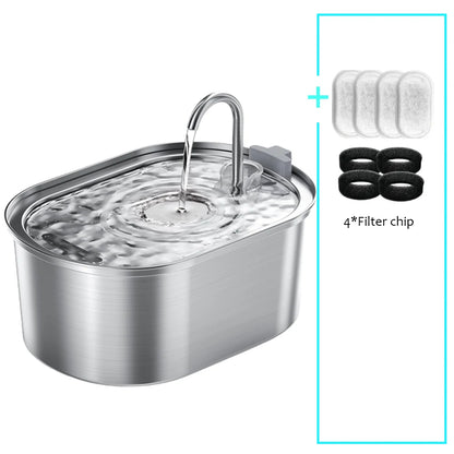 upgrade Package Color Stainless Steel Smart Cat Water Fountain 3.2L