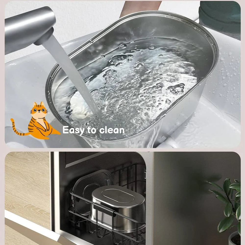 Stainless Steel Smart Cat Water Fountain 3.2L