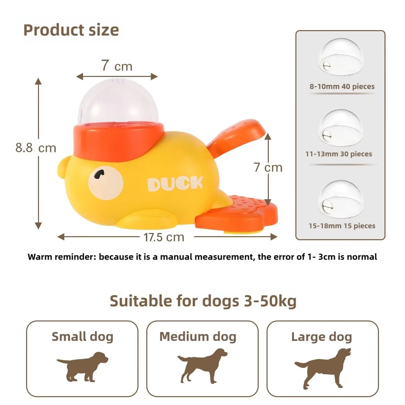 Duck-Shaped Slow Feeder Dog Bowl Snack Dispenser