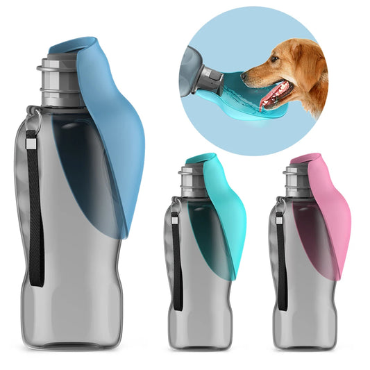 800 ml Portable Dog Water Bottle With Feeder Bowl